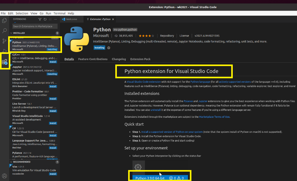 install python 3